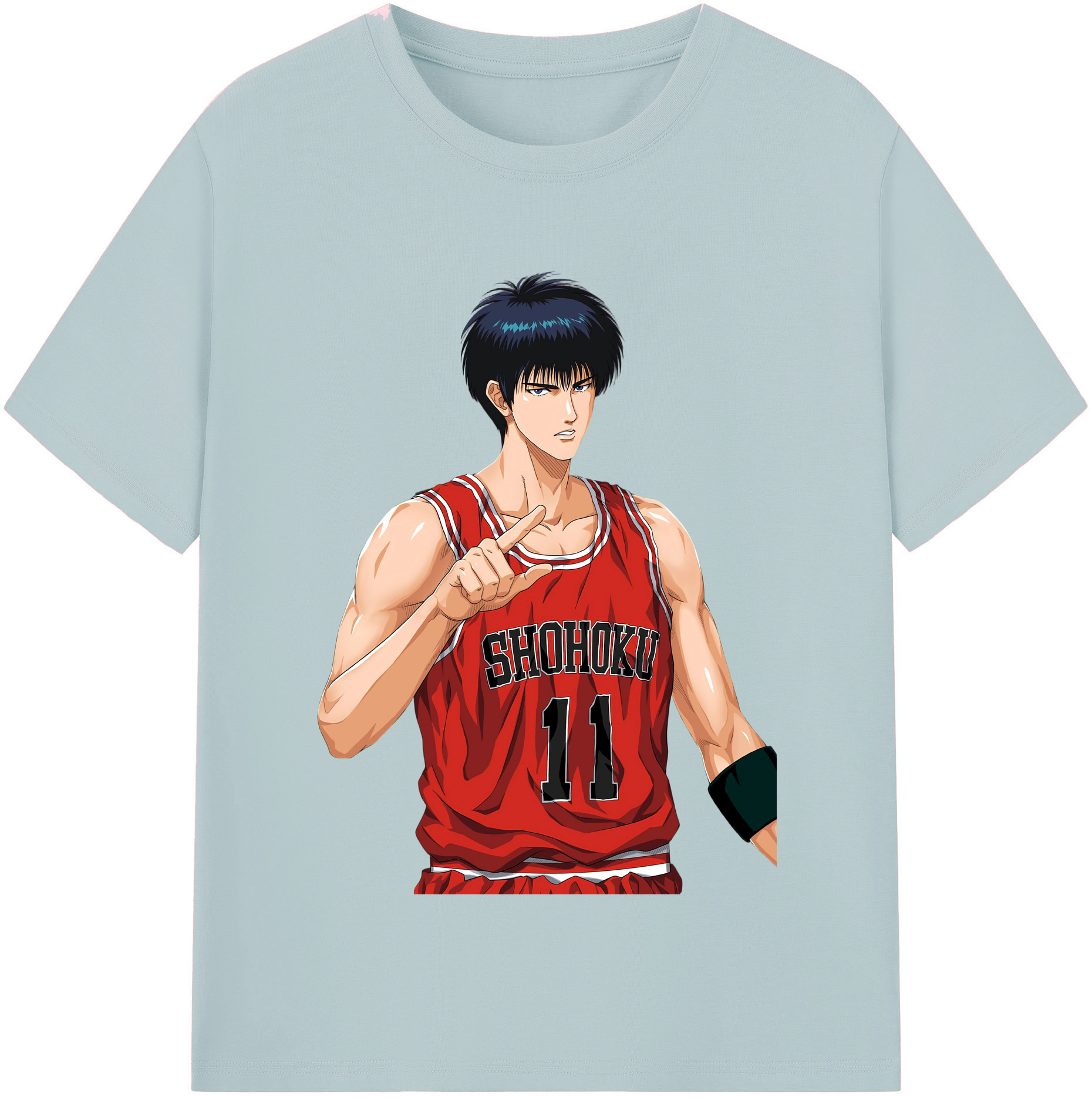 SLAM DUNK／スラムダンク 綿100％半袖Tシャツ（フロントプリント）